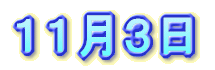 11月3日